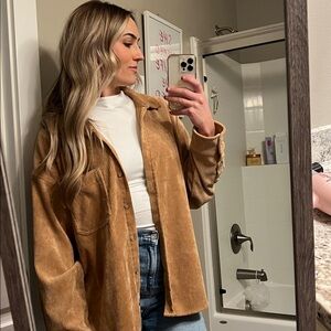 Burnt orange corduroy jacket